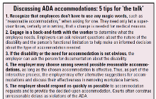 Discussing ADA accommodations: 5 tips for 'the talk'