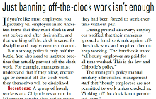 Just banning off-the-clock work isn't enough